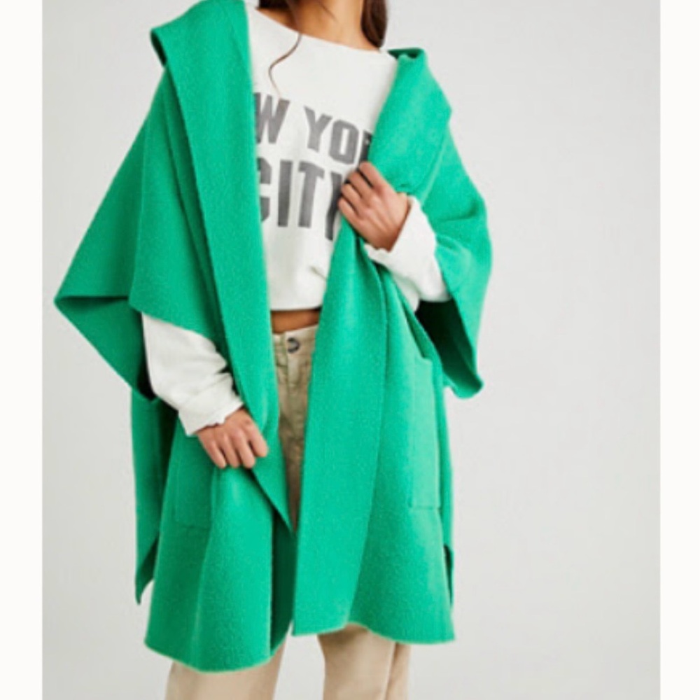 Free People All I Need Cozy Hooded Kimono